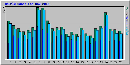 Hourly usage for May 2016